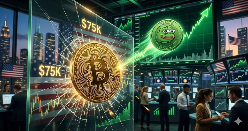 USA Crypto Currents: Bitcoin’s $75K Wall & Pepeto’s Rise